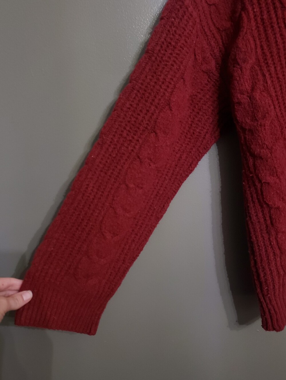 Universal Thread Womens Sweater Cardigan Burgundy Size Large - Picture 2 of 7